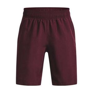 Under Armour Chlapecké kraťasy Woven Graphic Shorts - velikost YS dark maroon YL, 150 - 160