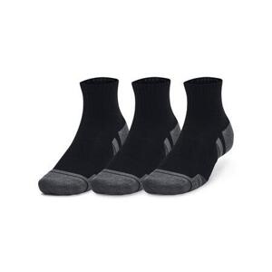 Under Armour Unisex ponožky Performance Cotton 3p Qtr black M, Černá