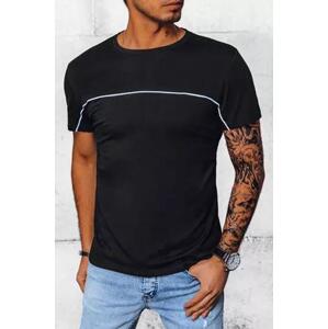 Dstreet Obyčejné černé pánské tričko RX5028 XXL, Černá