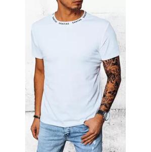 Dstreet Pánské tričko s bílým potiskem RX5029 XL, Bílá,