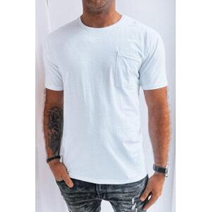 Dstreet Pánské hladké tričko bílé RX5286 XL, Bílá,