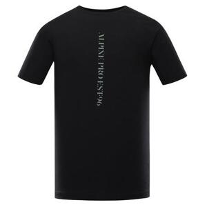 ALPINE PRO Pánské bavlněné triko ZIMIW black varianta pc S