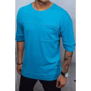 Dstreet Pánské tričko chrpově modré RX4635z M, Světle, modrá