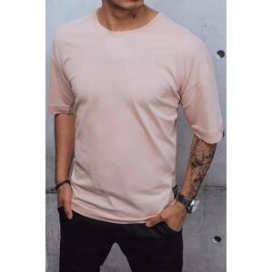 Dstreet Pánské růžové tričko RX4599z L, Růžová,