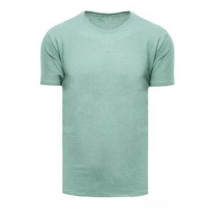 Dstreet Pánské světle zelené vzorované tričko RX4924 XXL, zelená