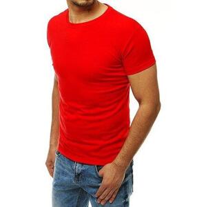 Dstreet Červené pánské obyčejné tričko RX4189 XL