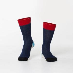 FASARDI Pánské tmavě modré ponožky 40/45, námořnická, modrá