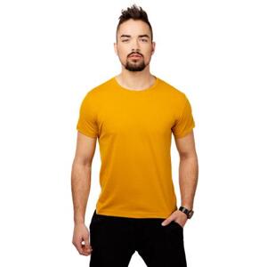 Glano Pánské triko - okrové Velikost: XL, Žlutá