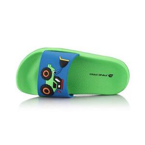 ALPINE PRO Dětské letní pantofle OKIFO neon green gecko 32, Zelená
