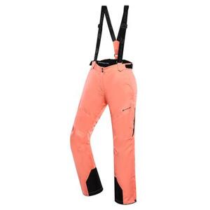 ALPINE PRO Dámské lyžařské kalhoty s membránou ptx OSAGA neon salmon M, Oranžová