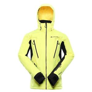 ALPINE PRO Pánská lyžařská bunda s membránou ptx GAES nano yellow XXL, Žlutá
