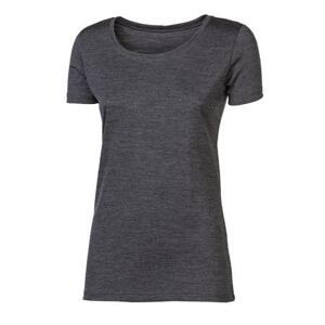 PROGRESS ORIGINAL MERINO ladies T-shirt XL šedý melír