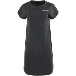 Alpine Pro šaty dámské HEMADA bavlněné šedé XL, neutrální / zemitá
