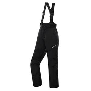 Alpine Pro kalhoty dětské dlouhé OSAGO lyžařské s membránou PTX černá 140/146