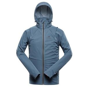 Alpine Pro bunda pánská SPERT softshellová modrá mirage XL