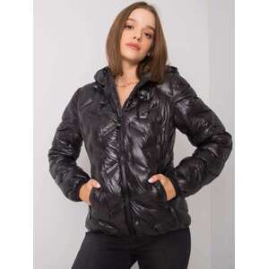 Fashionhunters Dámská bunda s kapucí Milania - černá Velikost: XL