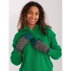 Fashionhunters Námořní dotykové rukavice s potahem Velikost: L/XL