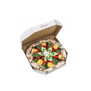 Kesi Rainbow Socks Pizza 4 páry Vegetariánská 36-40, Vícebarevná