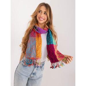 Fashionhunters Dámský dlouhý šátek s barevnými třásněmi.Velikost: ONE SIZE, JEDNA, VELIKOST