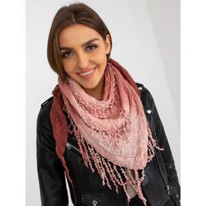 Fashionhunters Růžový dámský mušelínový šátek Velikost: ONE SIZE, JEDNA, VELIKOST
