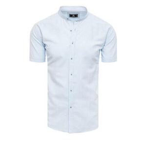 Dstreet Pánská košile s krátkým rukávem modrá KX0995 XL