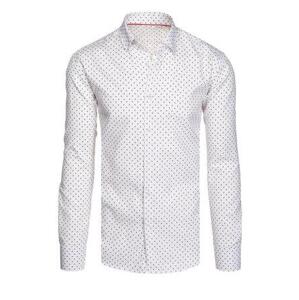 Dstreet Pánská bílá košile DX2488 Velikost: L