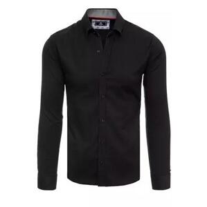 Dstreet DX2328 XL pánská elegantní černá košile