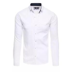 Dstreet DX2326 XL pánská elegantní bílá košile