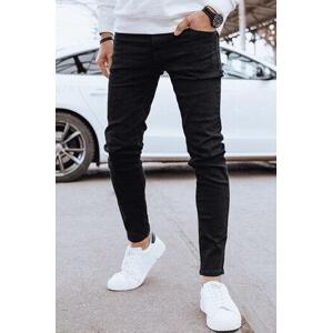 Dstreet Pánské černé džínové kalhoty UX4323 32/46, Černá