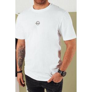 Dstreet Pánské tričko s potiskem bílé RX5457 L, Bílá,
