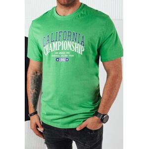 Dstreet Pánské tričko s potiskem zelené RX5390 XXL, Zelená