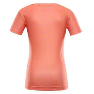 ALPINE PRO Dětské rychleschnoucí triko BASIKO neon shocking orange varianta pa 152-158