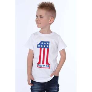 FASARDI Chlapecké tričko s aplikací bílá 122