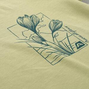 ALPINE PRO Dámské triko z organické bavlny TERMESA weeping willow varianta pb XL, Zelená