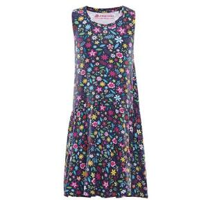 ALPINE PRO Dětské šaty BONBO mood indigo varianta pe 104-110, Modrá