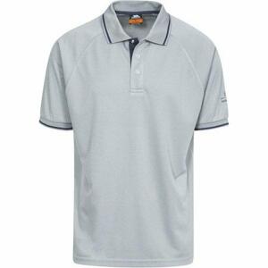 Trespass Pánské tričko s límečkem BONINGTON - velikost L platinum M