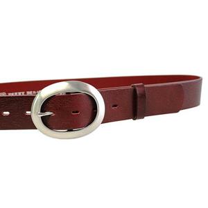Penny Belts Dámský kožený opasek 11895 Tmavě Červený 105 cm