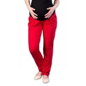 Těhotenské kalhoty/tepláky Gregx, Awan s kapsami - červené, XS XS (32-34)