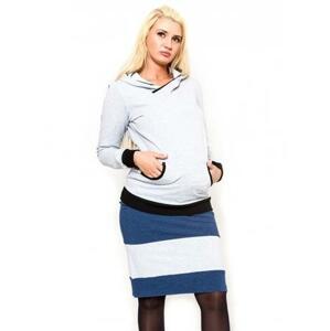 Těhotenská sukně Be MaaMaa - LORA jeans/sv. šedé XS (32-34)