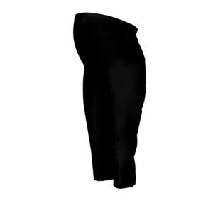 Be MaaMaa Těhotenské 3/4 kalhoty s elastickým pásem - černé XXL (44)
