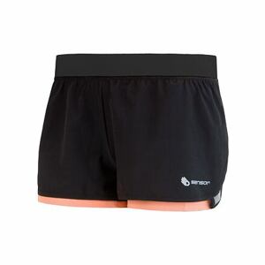 SENSOR kalhoty krátké dámské TRAIL černo/meruňkové XL