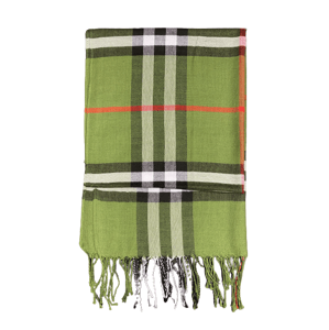 Top textil Zelená šála s klasickým kárem