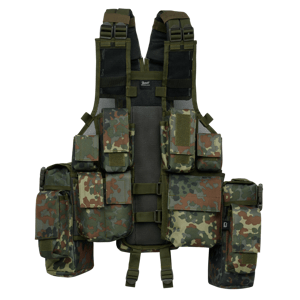 Taktická vesta Brandit flecktarn - Akce Barva: FLECKTARN, Velikost: OS