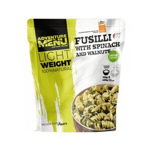 Adventure menu Fusilli se špenátem a vlašskými ořechy (VEGAN); běžná porce