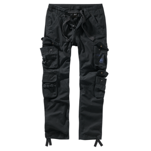 Kalhoty Brandit Pure Slim Fit černé Barva: BLACK, Velikost: XL