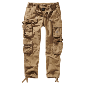 Kalhoty Brandit Pure Slim Fit pískové Barva: beige, Velikost: L