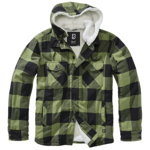 Lumberjacket bunda Brandit černá/olivová Barva: black/olive, Velikost: S