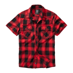 Košile kr. rukáv Brandit Check Shirt červená/černá Barva: red/black, Velikost: 5XL
