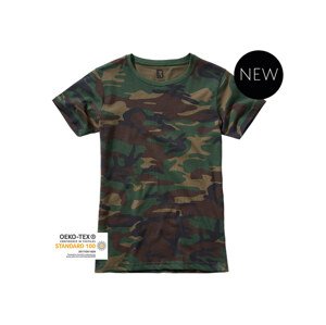 Tričko Brandit dámské woodland Barva: WOODLAND, Velikost: XL