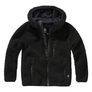 Bunda dětská Brandit Teddyfleece černá Barva: BLACK, Velikost: 146/152